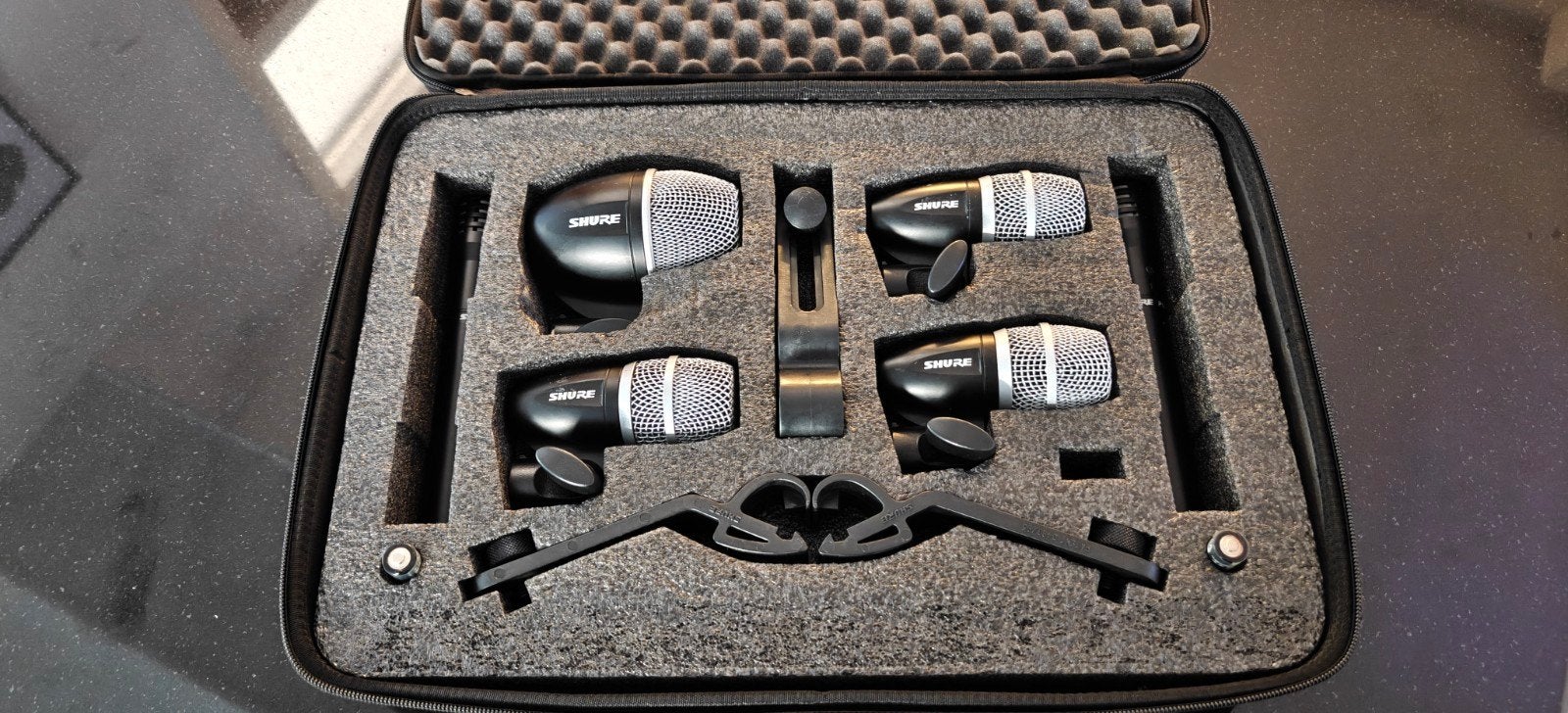 Shure drum microfoon set PGDMK6, Ophalen of Verzenden, Gebruikt, Instrumentmicrofoon