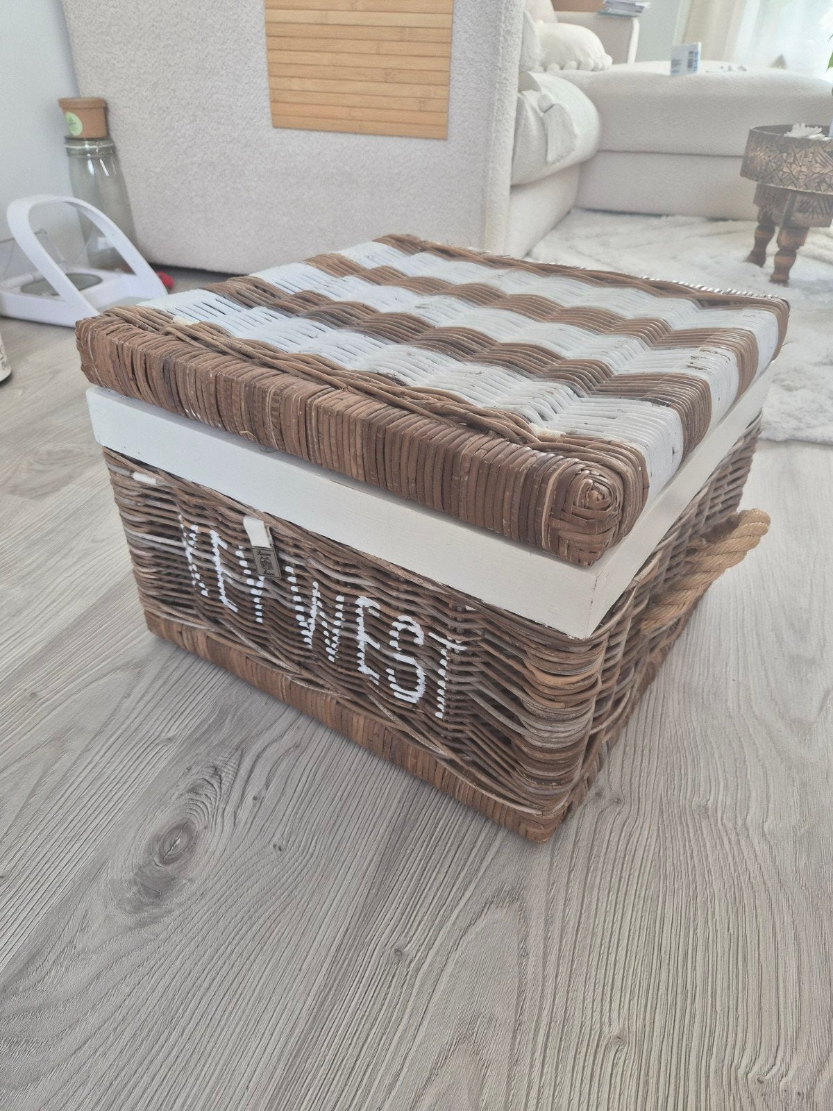 Riviera Maison Key West Trunk S (oude collectie), Overige materialen, Minder dan 50 cm, Gebruikt, Minder dan 50 cm