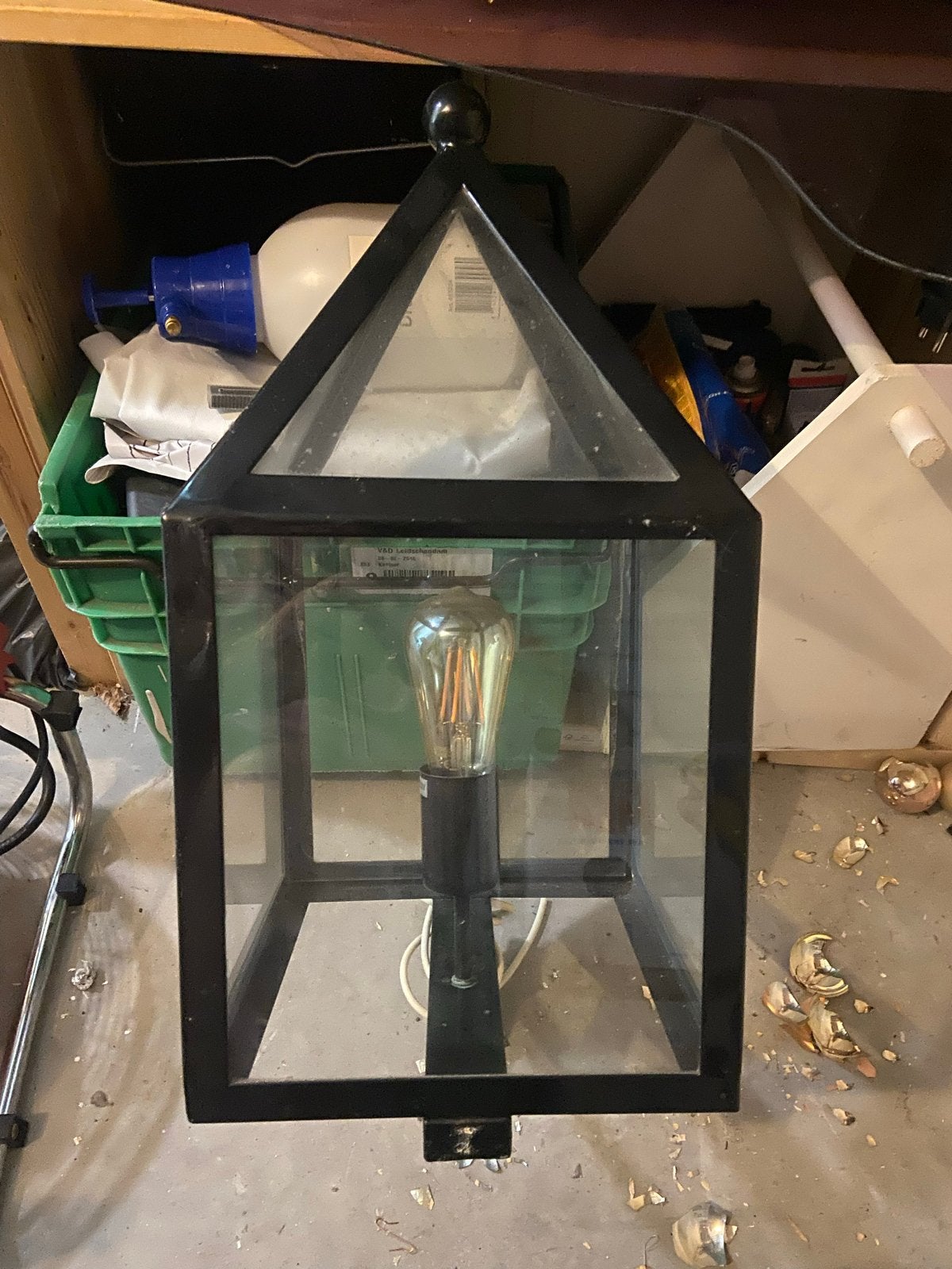 Buitenlamp / Wandlamp - Klassiek Zwart Design, Ophalen, Gebruikt, Minder dan 50 watt, Wandlamp