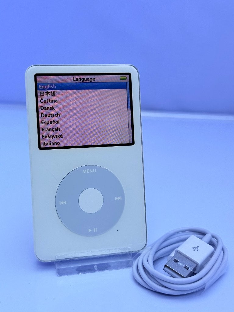 Apple iPod Classic 5.5 wit 80GB Wolfson DAC, 40 GB en meer, Gebruikt, Ophalen of Verzenden, Overige kleuren