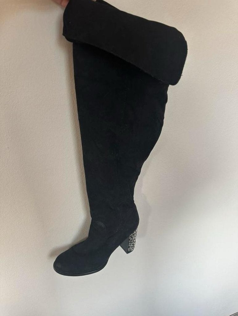 Dames laarzen maat 38, Kleding | Dames, Schoenen, Ophalen of Verzenden, Zo goed als nieuw, Zwart, Hoge laarzen