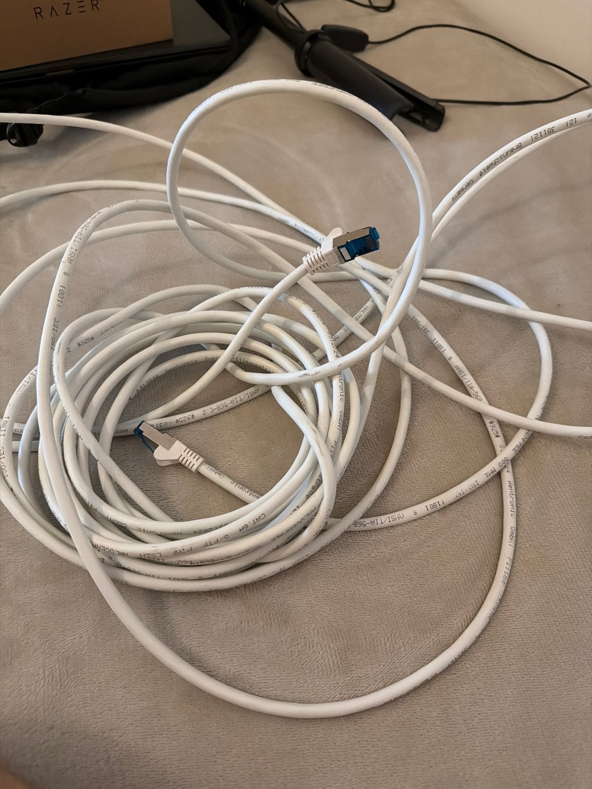 10m Cat 7 Ethernet kabel, Computers en Software, Pc- en Netwerkkabels, Ophalen, Nieuw