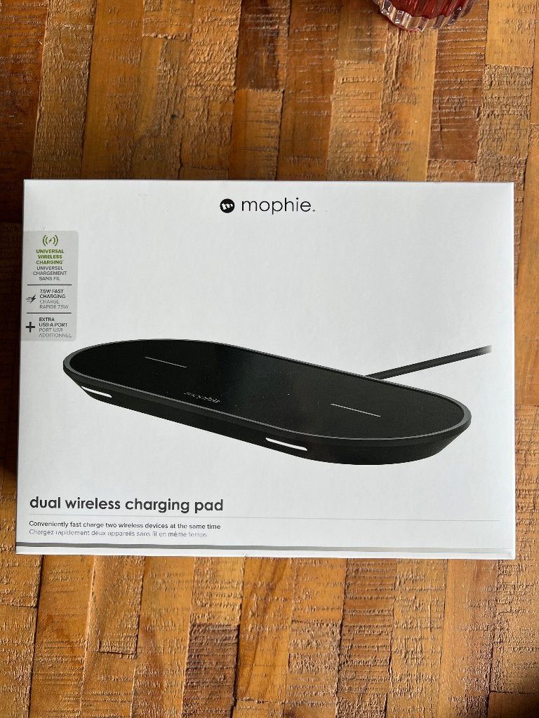 Mophie Dual Wireless Charging Pad | Origineel in doos, Ophalen of Verzenden, Nieuw, Mophie, Oplaadstation