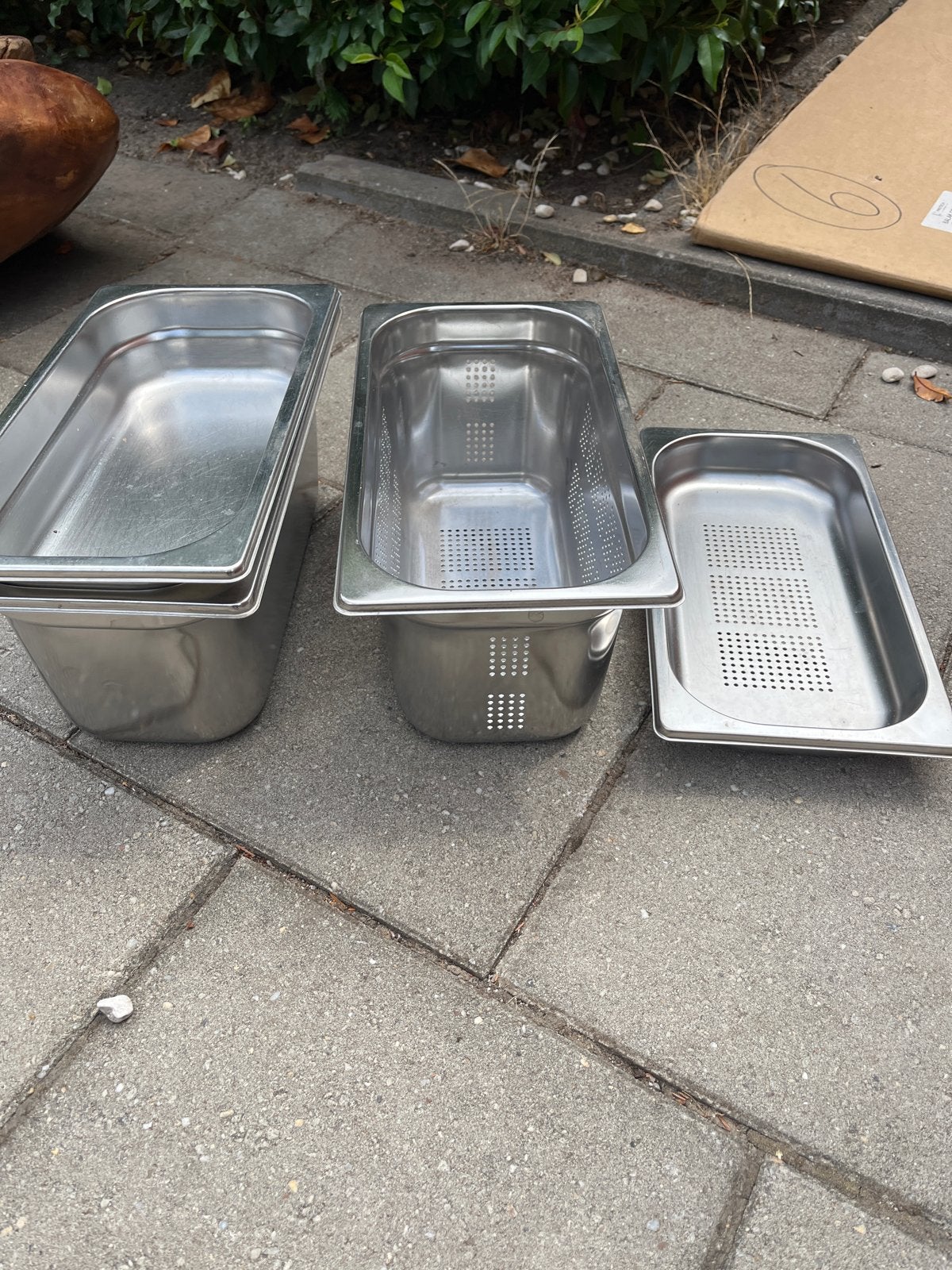 RVS Gastronorm Bakken - Set van 4, Ophalen