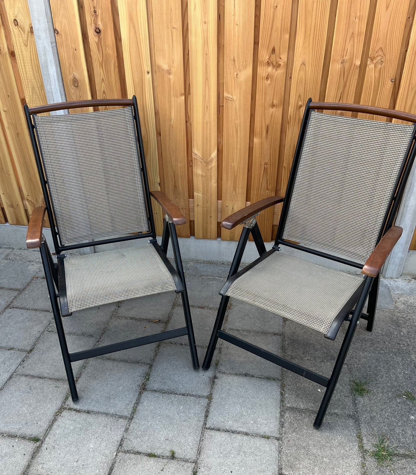 Tuinstoelen, Ophalen, Zo goed als nieuw, Aluminium, Verstelbaar