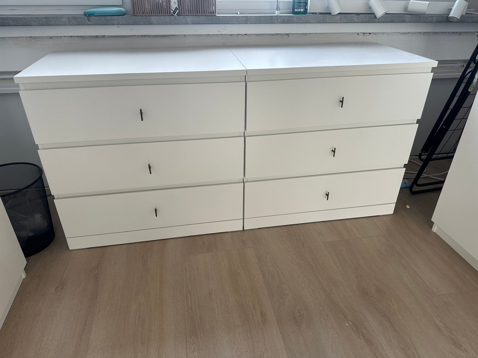 Malm ladekast, Ophalen, 50 tot 100 cm, Zo goed als nieuw, 3 of 4 laden