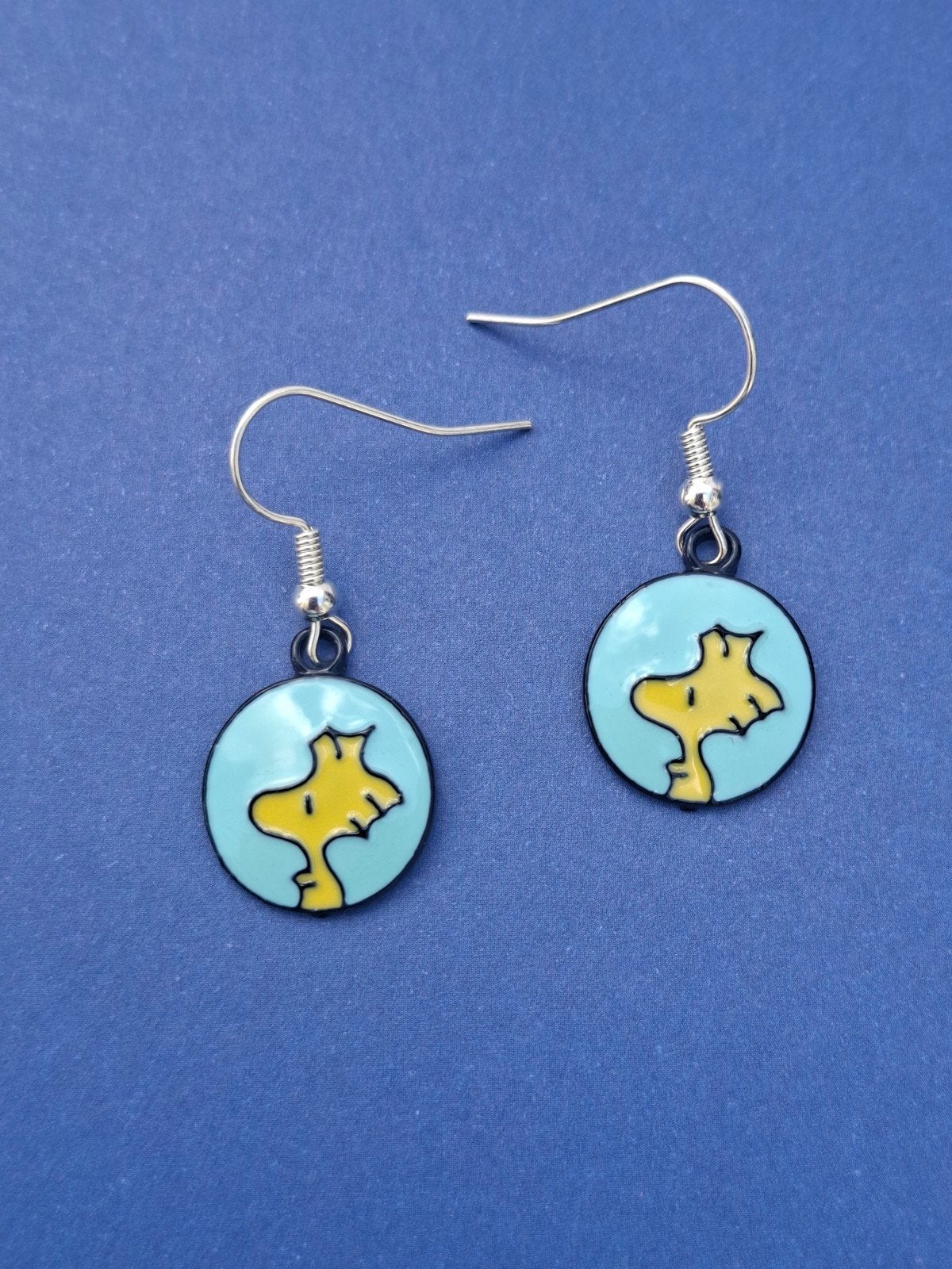 oorbellen Woodstock Snoopy, Overige materialen, Hangers, Zwart, Nieuw