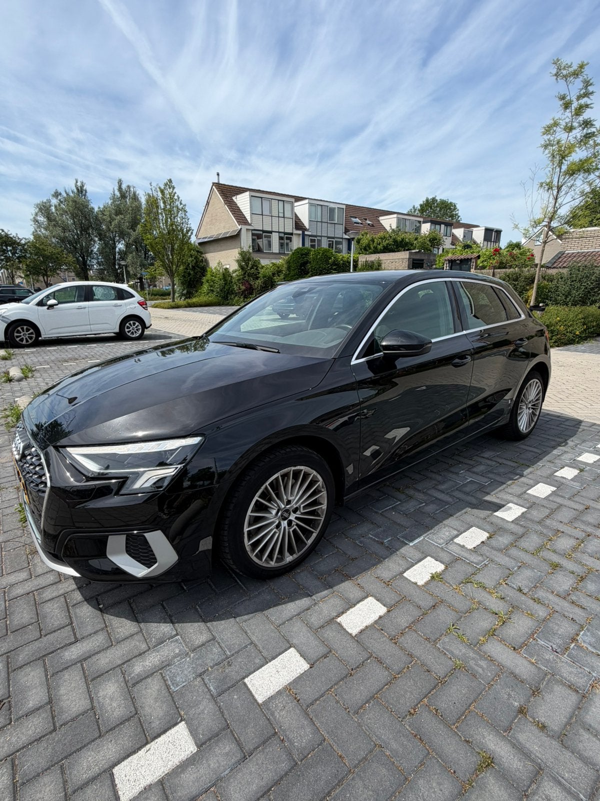 Audi A3 Sportback 35 TFSI 150 pk S tronic (2021), Auto's, Audi, Stof, 1498 cc, 4 cilinders, Zwart