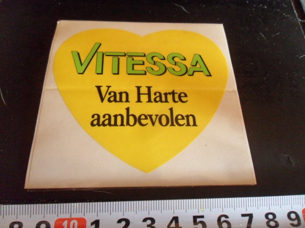 sticker vitessa van harte aanbevolen - hart, Ophalen, Zo goed als nieuw