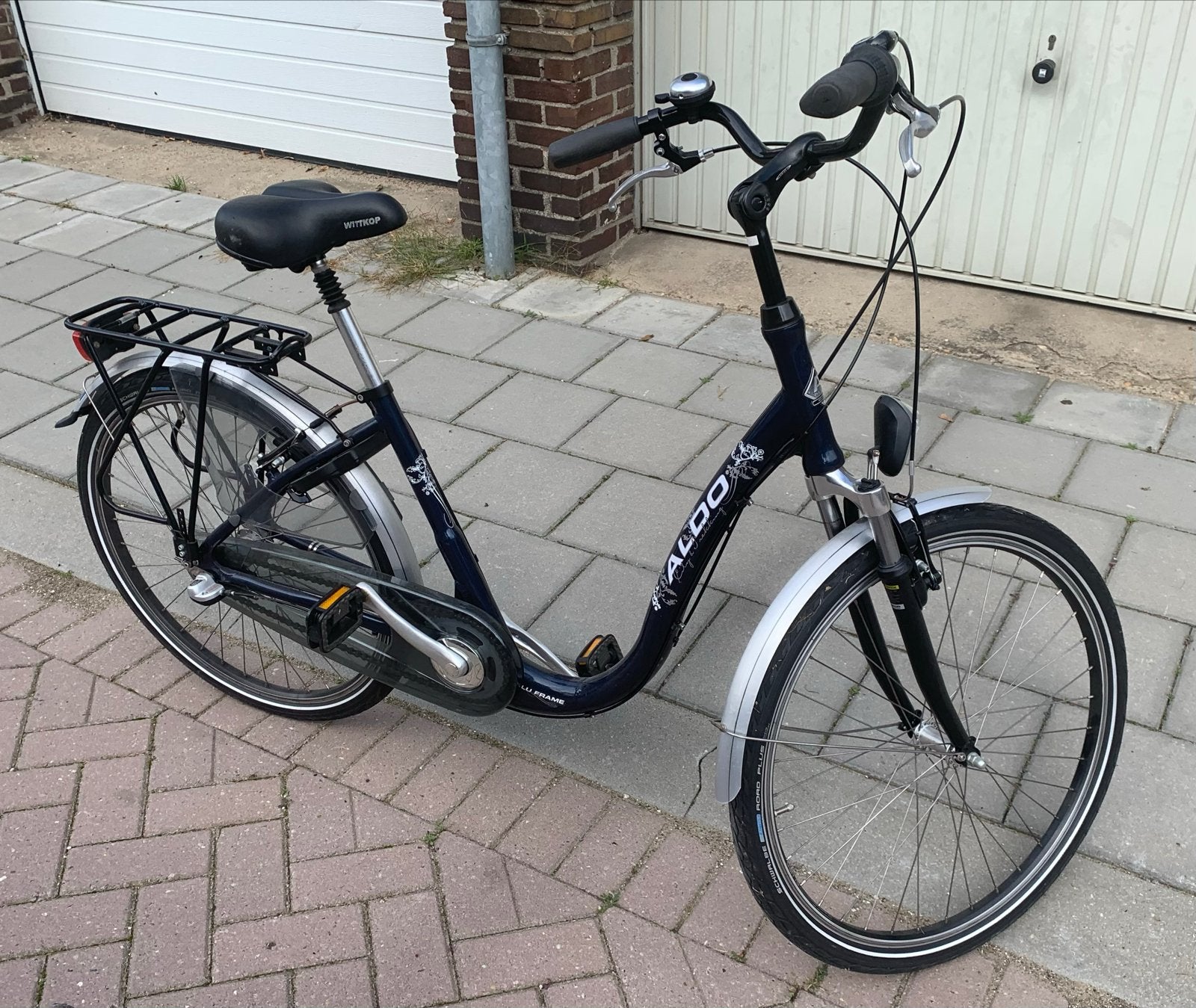 Damesfiets Aldo met lage instap, Velgrem, Ophalen, Overige merken, 53 tot 56 cm