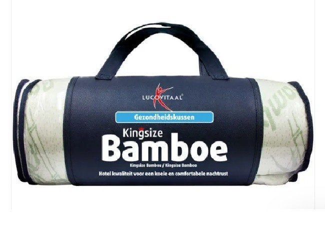 Kingsize Bamboe Hoofdkussen (Nieuw), Lichaamsverzorging, Lucovitaal, Nieuw, Ophalen of Verzenden