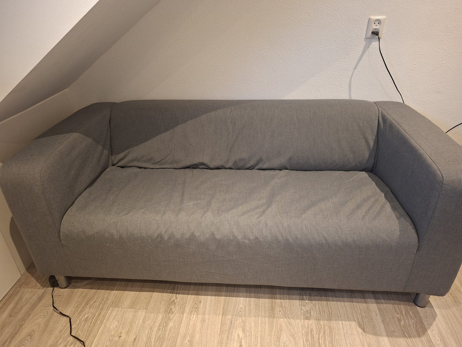 IKEA Klippan 2-zitsbank grijs, Huis en Inrichting, Ophalen, Gebruikt, 150 tot 200 cm, Tweepersoons