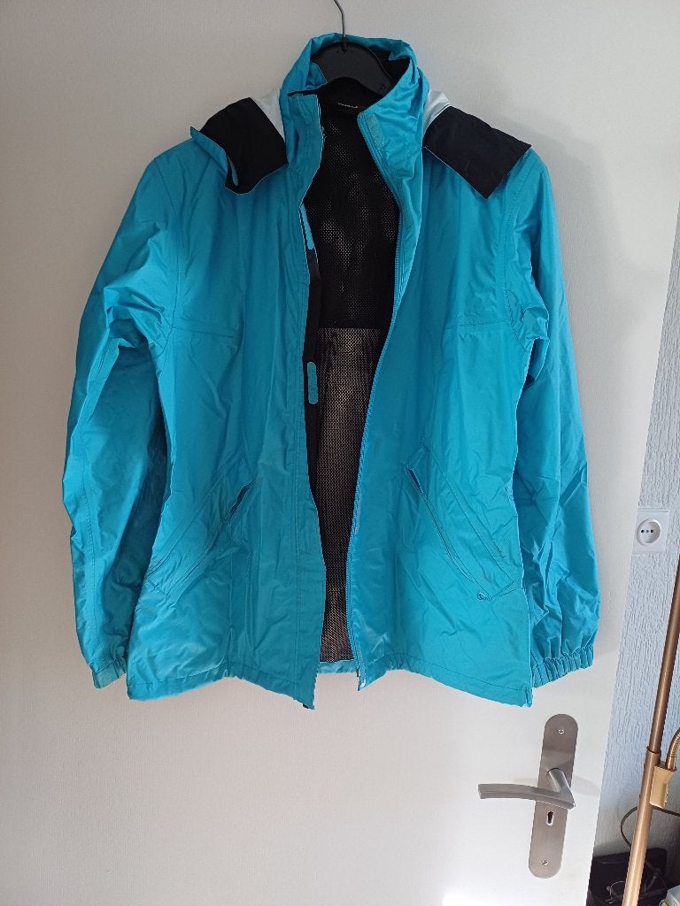 damesregenjas, Agu, Blauw, Ophalen of Verzenden, Zo goed als nieuw