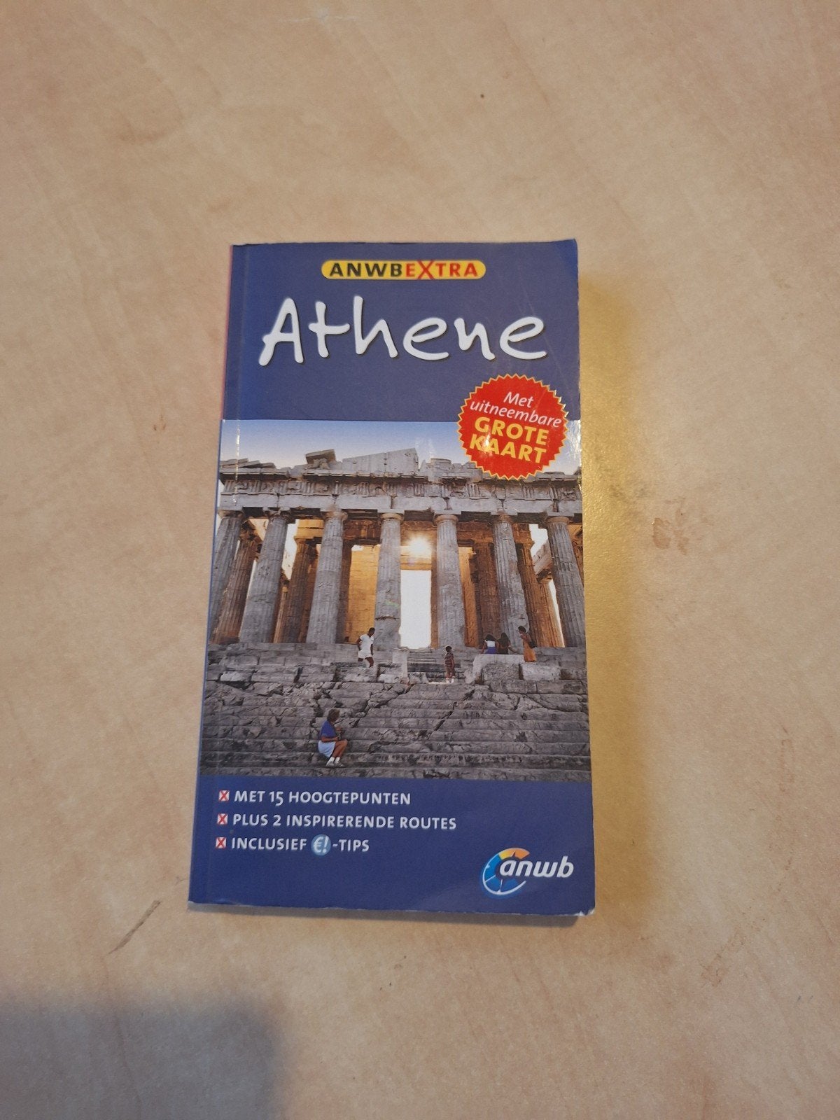 ANWB extra Reisgids Athene met kaart., Europa, Ophalen of Verzenden, Zo goed als nieuw, Reisgids of -boek