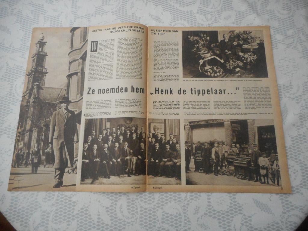 Amsterdam. Heerke Bielsma. Orgelstemmer. Goldschmeding 1958, Ophalen of Verzenden, 1940 tot 1960, Nederland, Knipsel(s)