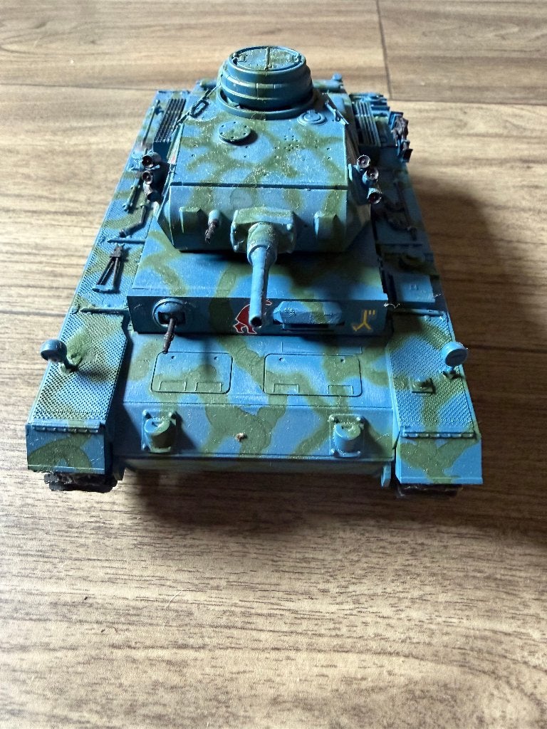 panzer kpfw. 3 ausf. E modelbouw, Tank, Groter dan 1:32, Ophalen of Verzenden, Zo goed als nieuw