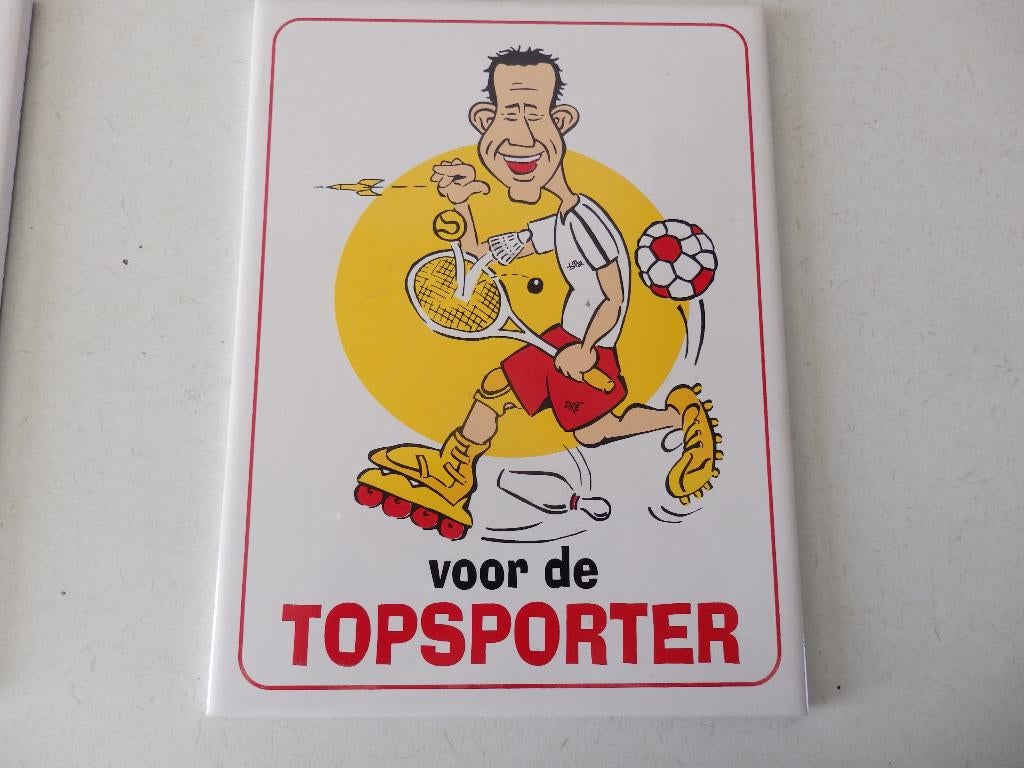 Tegel, voor de topsporter 20 x 15 cm, Ophalen of Verzenden, Nieuw