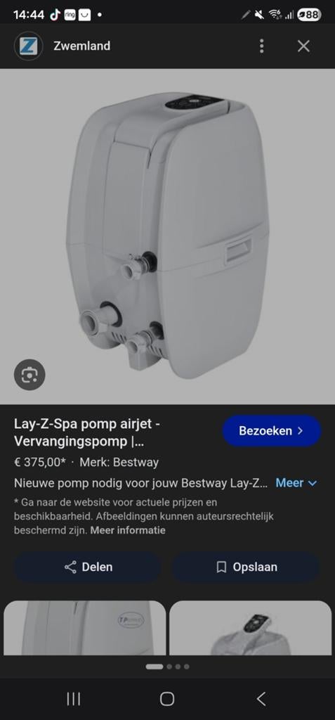 Lazy Spa pomp met 002 foutmelding - voor de handige harrie, Ophalen