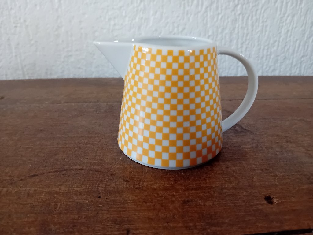 Winterling,Take it ,geel geblokt melkkannetje,nieuw, Kan, Overige merken, Nieuw, Ophalen of Verzenden
