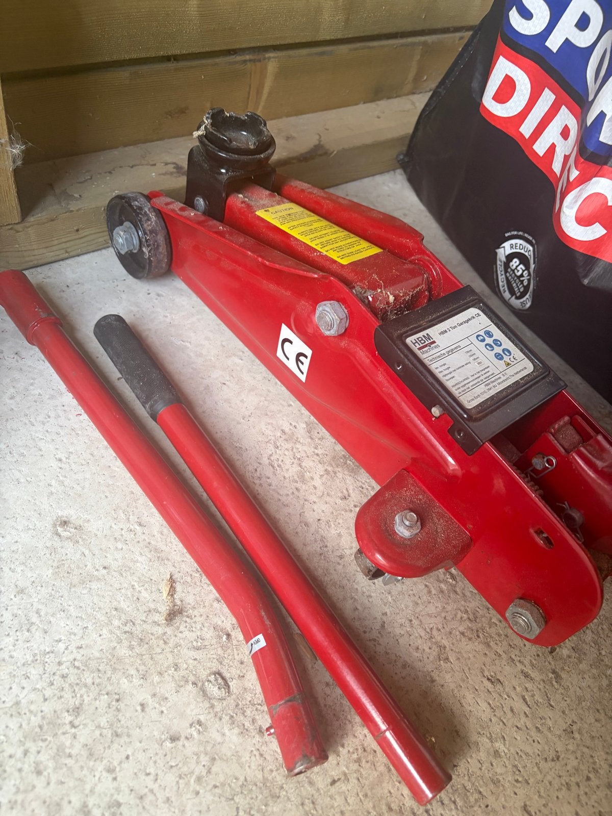 HBM 2 Ton Garagekrik - Robuust en Betrouwbaar, Auto diversen, Krikken, Gebruikt, Garagekrik, Hydraulisch, Ophalen
