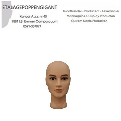 Presentatie Hoofden Man- Kappers modellen - Nieuw - EPG, Ophalen of Verzenden, Nieuw, One size fits all, ETALAGEPOPPENGIGANT.NL