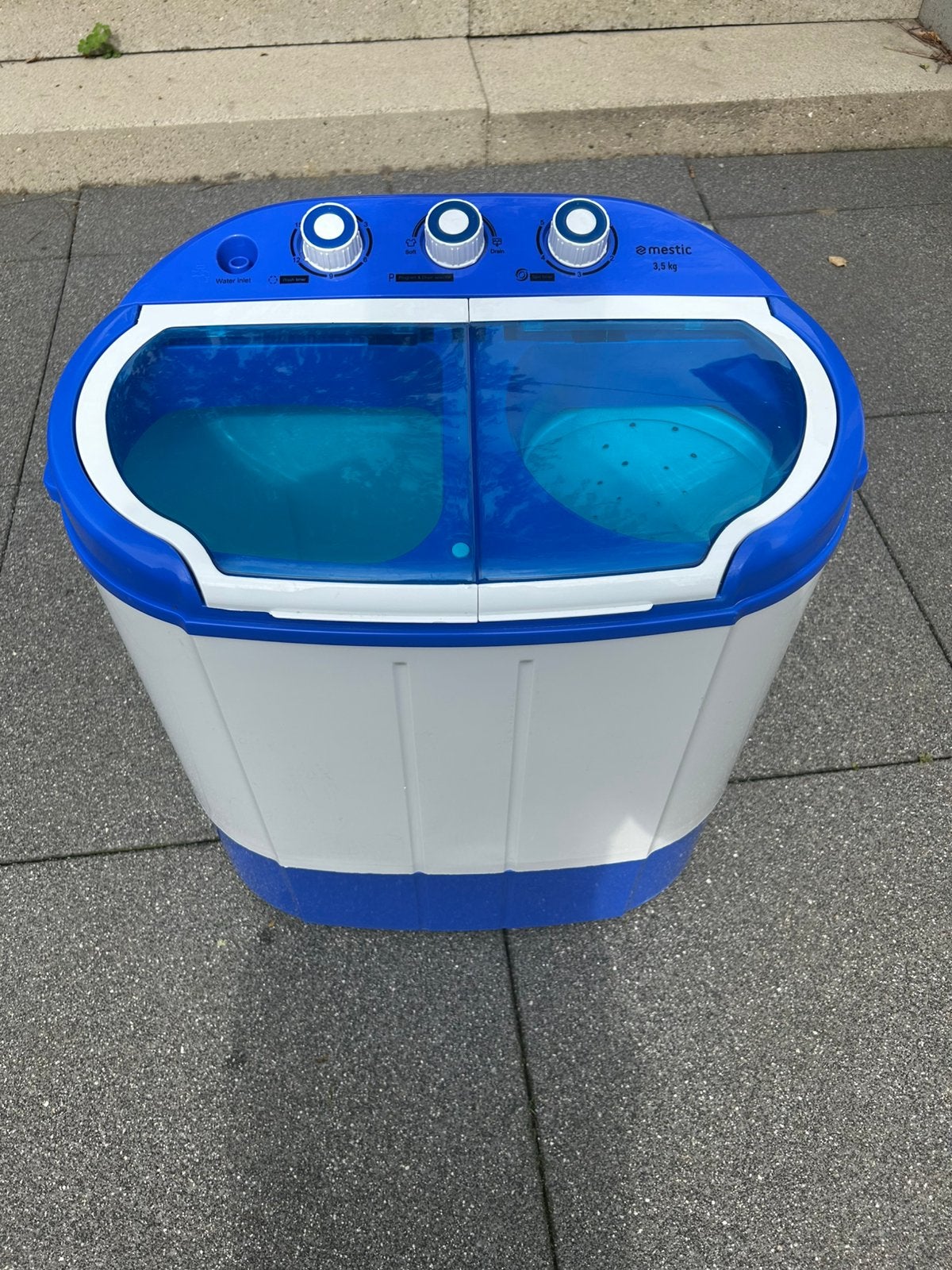 Mestic MW-120 camping wasmachine met centrifuge, Ophalen, Minder dan 85 cm, Minder dan 4 kg, Bovenlader