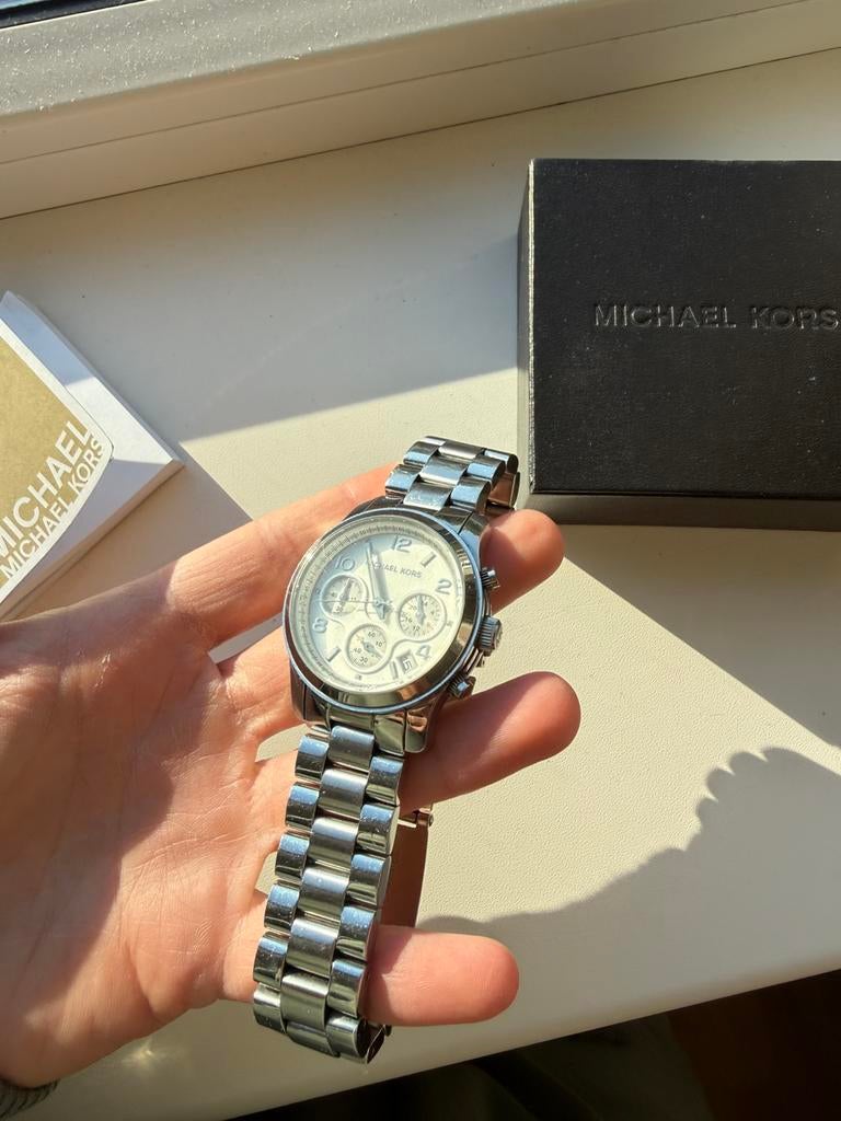 Michael kors horloge, Sieraden, Tassen en Uiterlijk, Horloges | Dames, Ophalen, Zo goed als nieuw, Staal, Overige merken