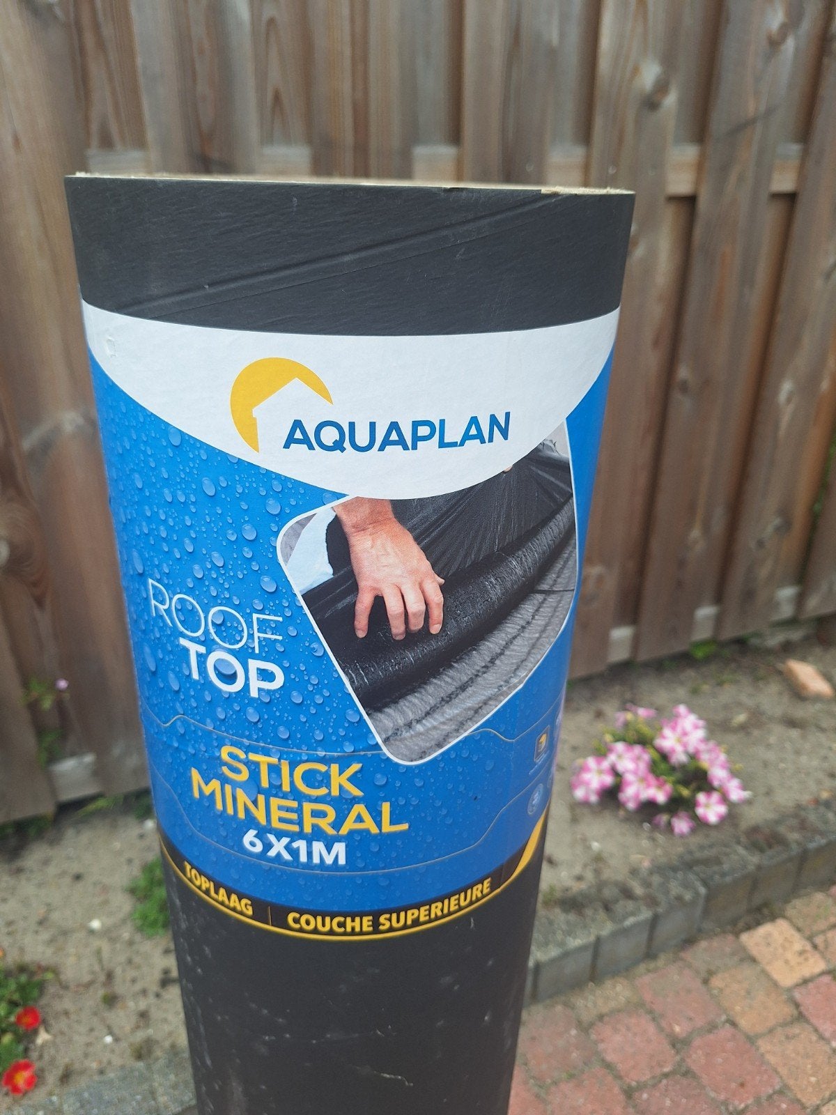 Aquaplan Roof Top Stick Mineral Dakbedekking 6x1m, Doe-het-zelf en Verbouw, Dakpannen en Dakbedekking, Ophalen, Overige materialen