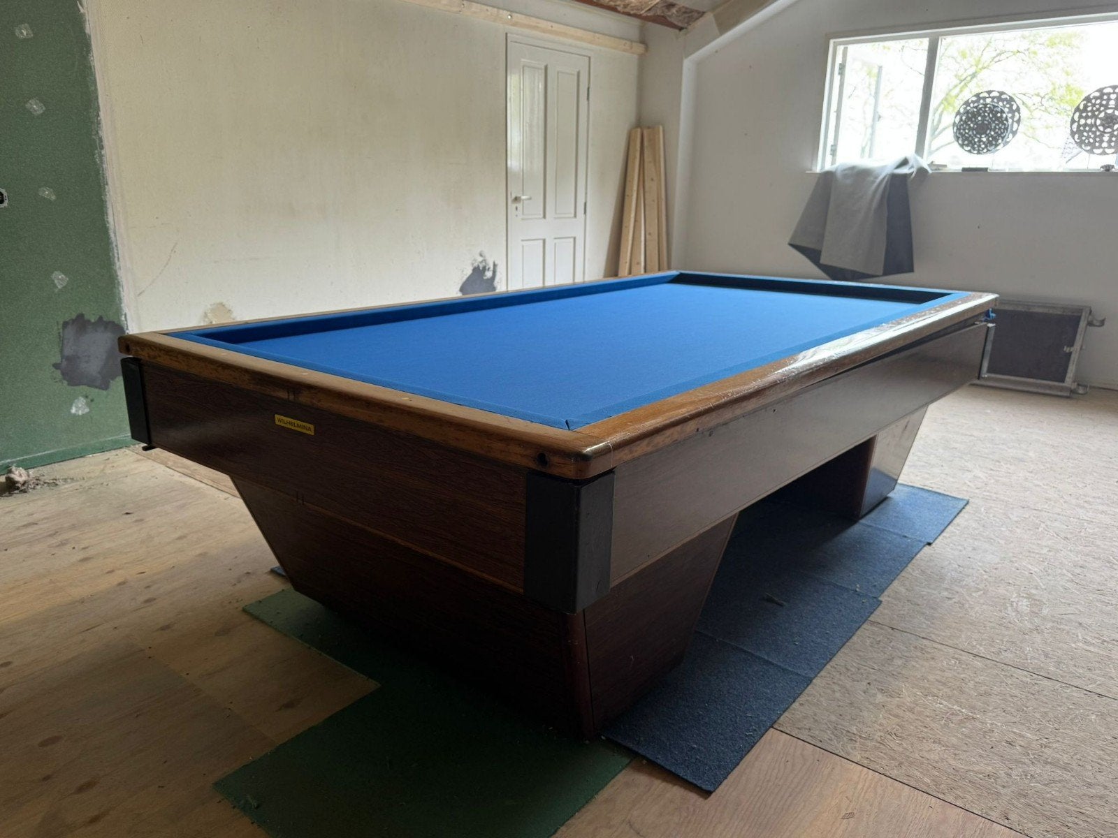 Wilhelmina wedstrijd biljart, Ophalen, Gebruikt, Biljarttafel