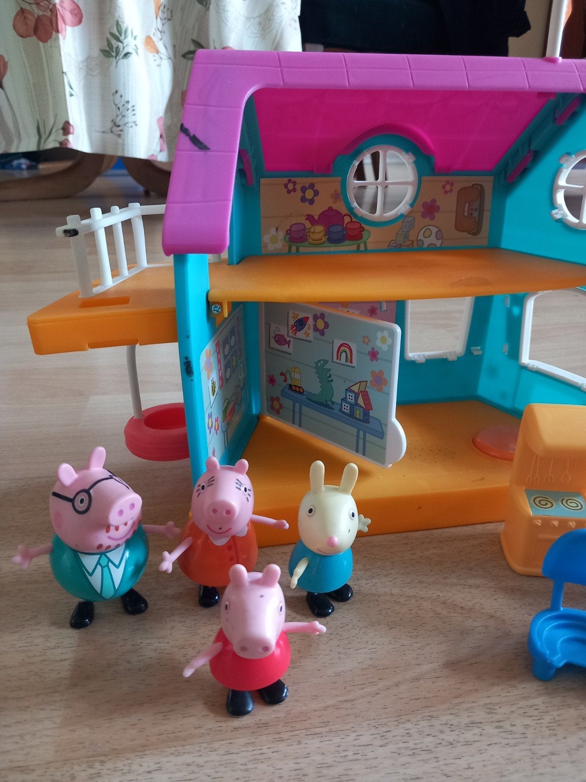 Peppa Pig Speelhuis met Familie en Meubels, Ophalen, Gebruikt, Jongen of Meisje