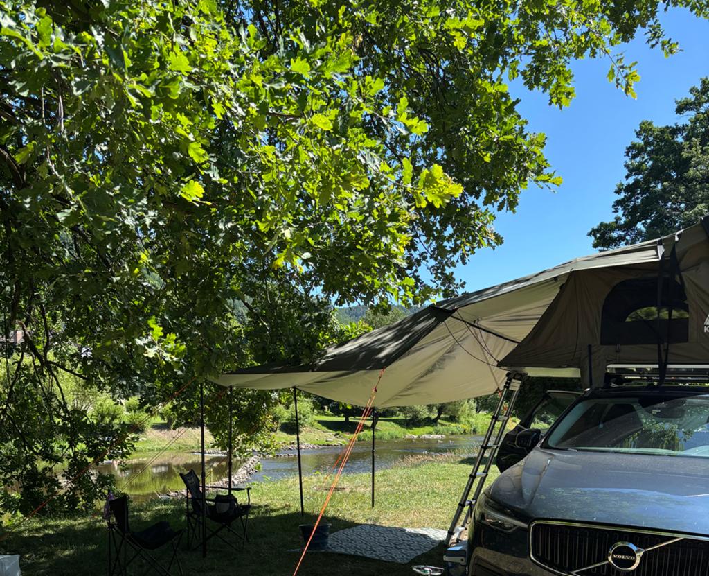 Daktent femkes Khosie Hard Top met Aanritsluifel - Z.G.A.N., Caravans en Kamperen, Ophalen, Zo goed als nieuw, Tot en met 2