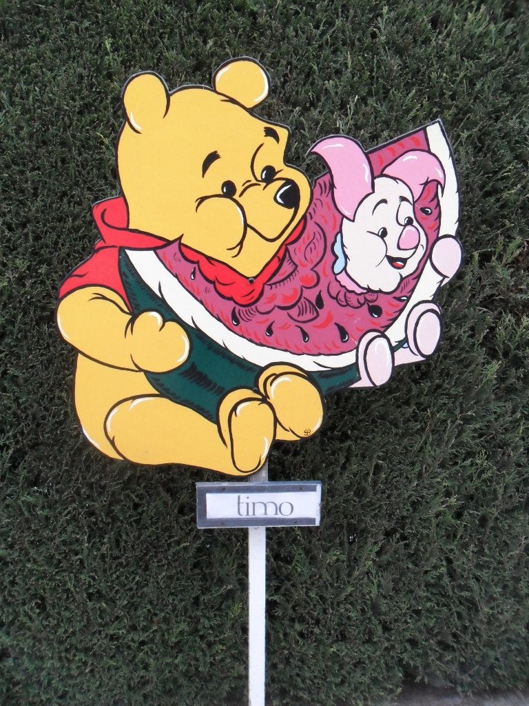 Geboorteborden / Geboortebord Winnie The Pooh met knorretje., Ophalen, Nieuw, Geboortebord