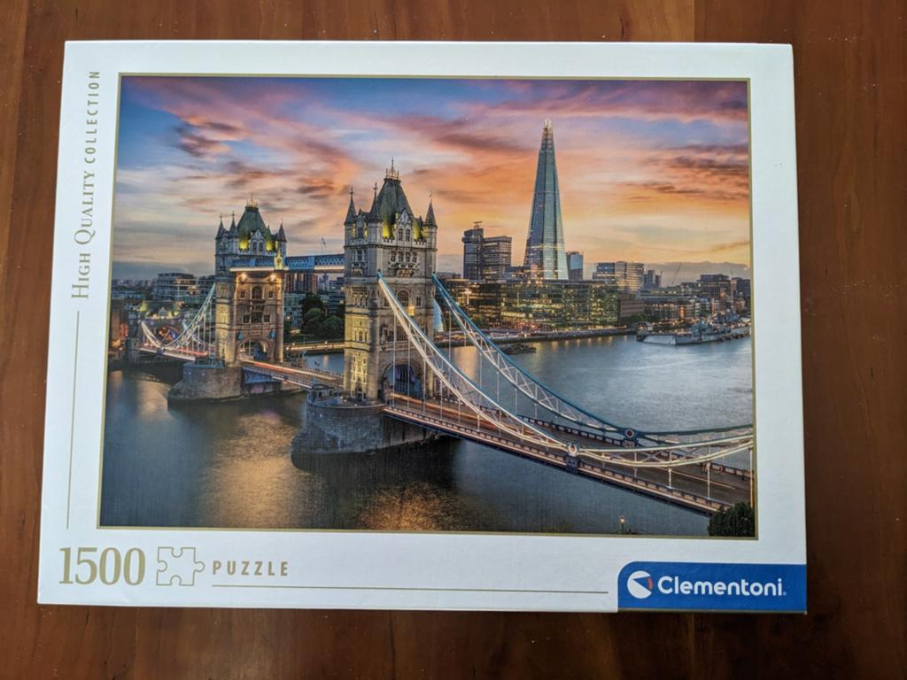 Clementoni Legpuzzel Tower Bridge Londen 1500 stukjes, Ophalen, 500 t/m 1500 stukjes, Zo goed als nieuw, Legpuzzel