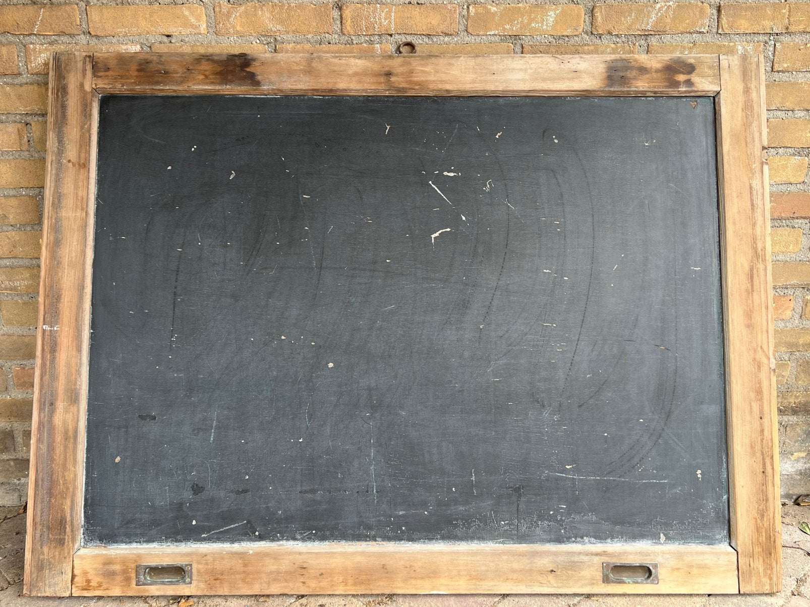 Vintage school krijt bord, Ophalen, Gebruikt, Krijtbord