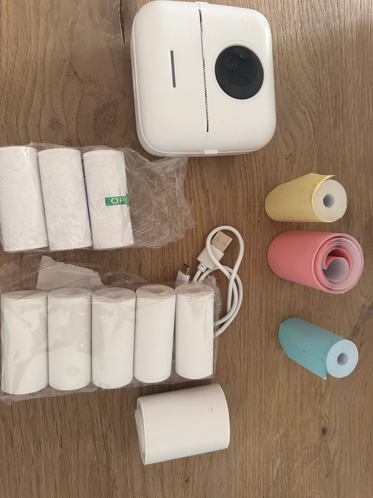Nuvance - Mini Printer voor Mobiel met veel papier, Computers en Software, Pocketprinters, Ophalen, Zo goed als nieuw