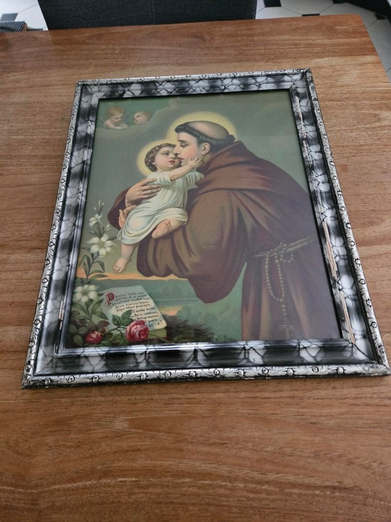 Heilige Antonius en heilige Theresia met Jezus, Antiek en Kunst, Ophalen of Verzenden