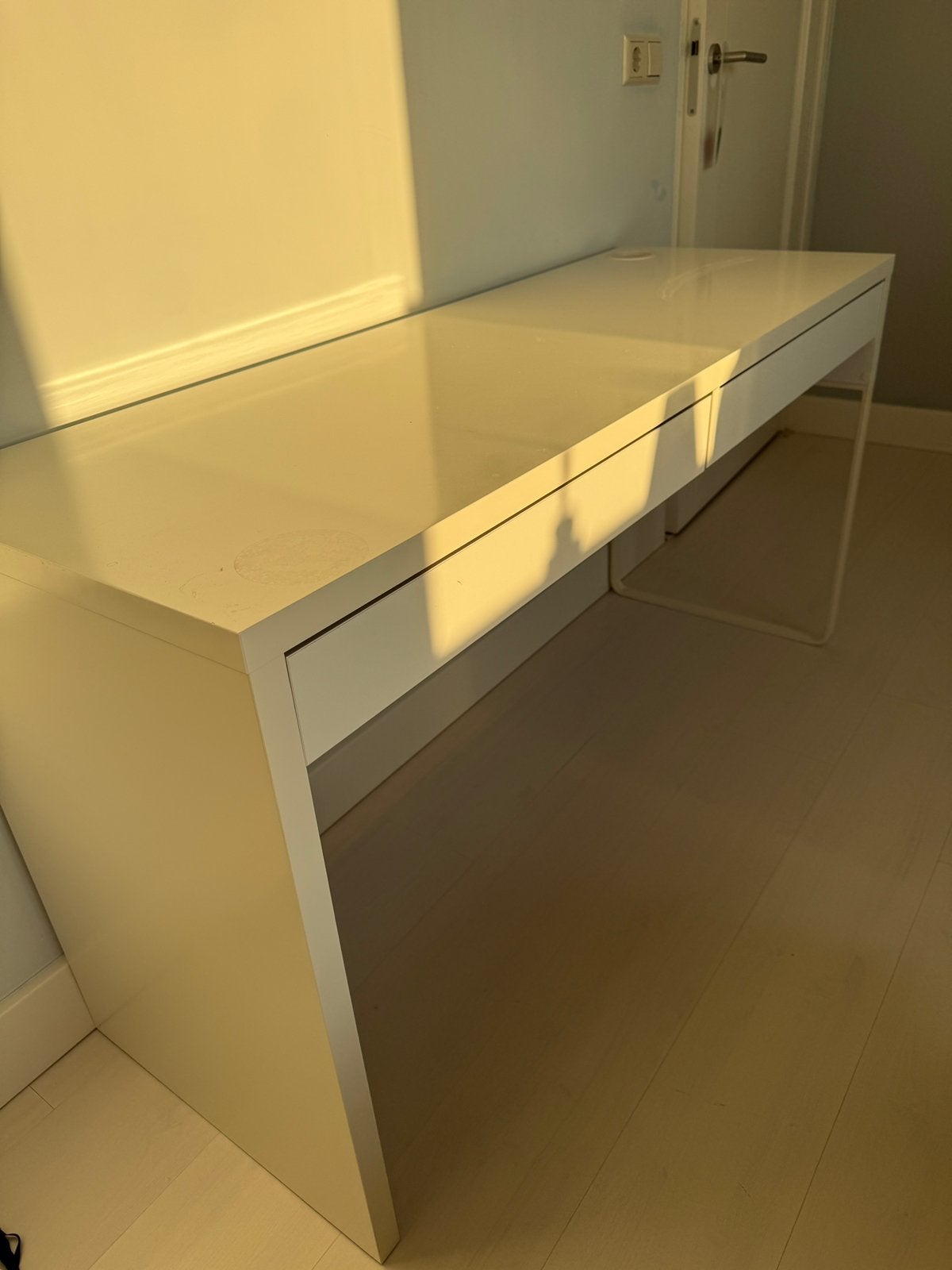 Wit Ikea bureau, Ophalen, Gebruikt, IKEA, Computerbureau