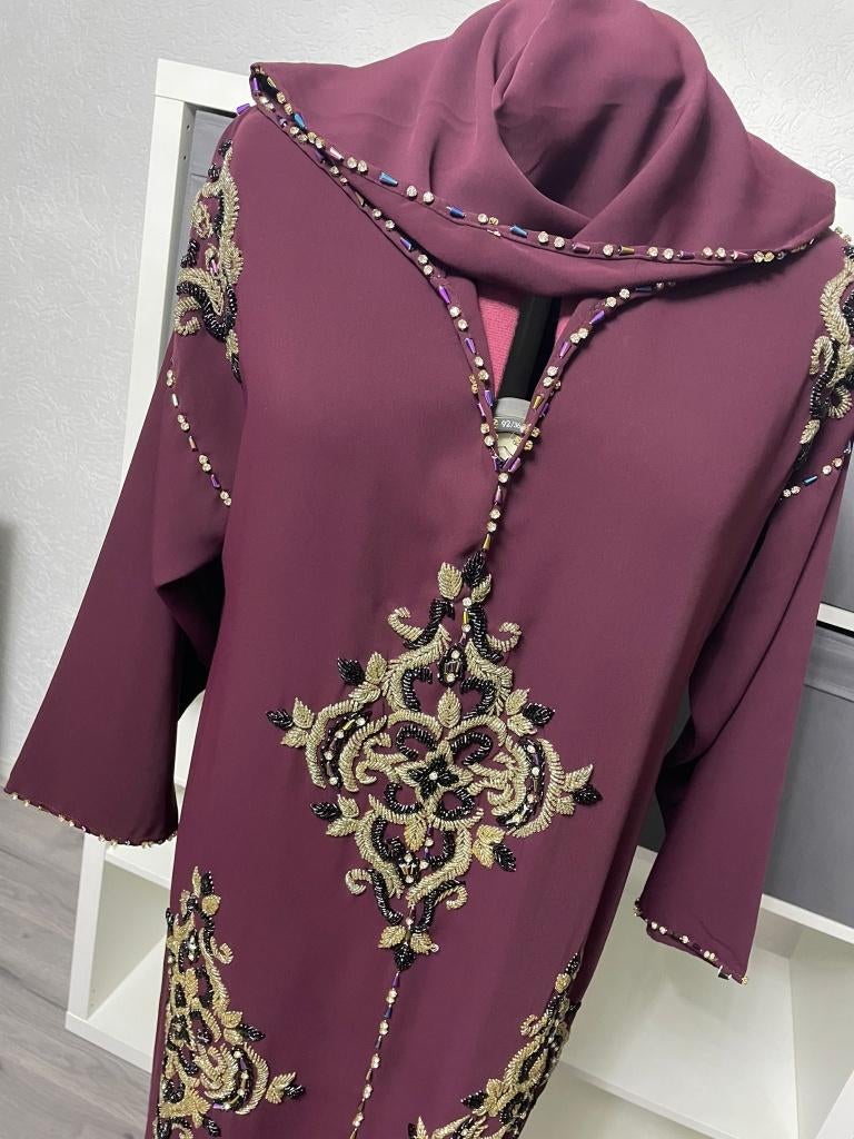 Jalaba, kaftan Marokkaanse jurk, Verzenden, Zo goed als nieuw, Onder de knie