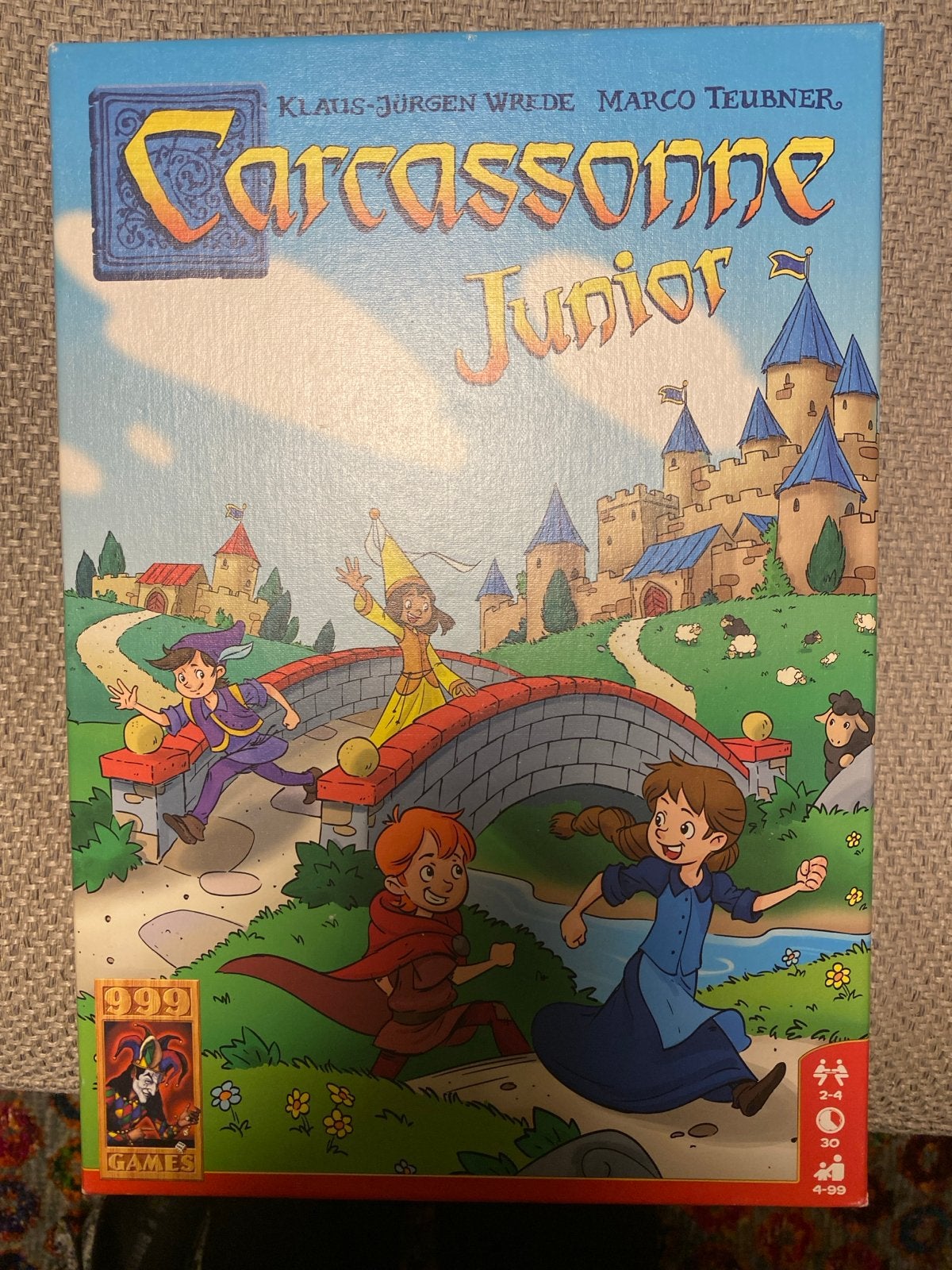 Carcassonne Junior Bordspel - Zo goed als nieuw!, Drie of vier spelers, Ophalen of Verzenden, Zo goed als nieuw