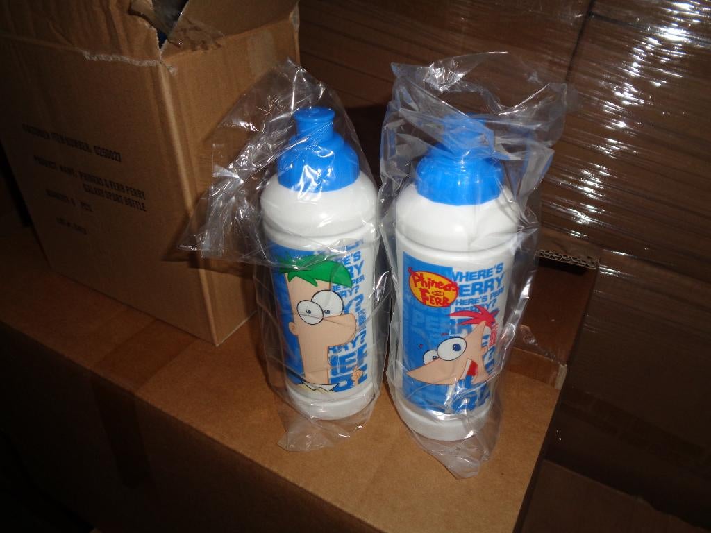 48x Sportbidon Phineas and Ferb perry,, Ophalen, Nieuw
