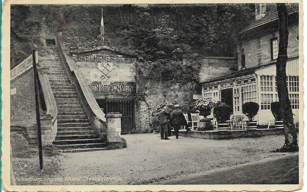 Valkenburg 1939 Ingang Modelkolenmijn, fotokaart, Verzenden, 1920 tot 1940, Gelopen, Limburg