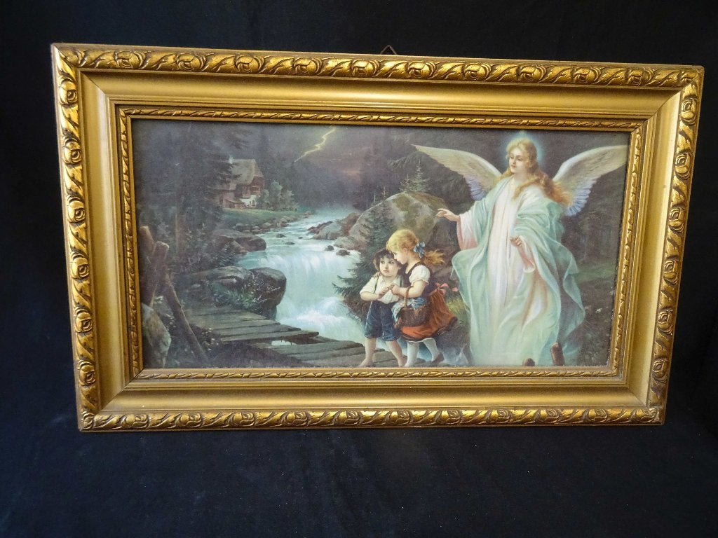 100114=Schilderijlijst met Engel bewaaker/ster.309, Ophalen
