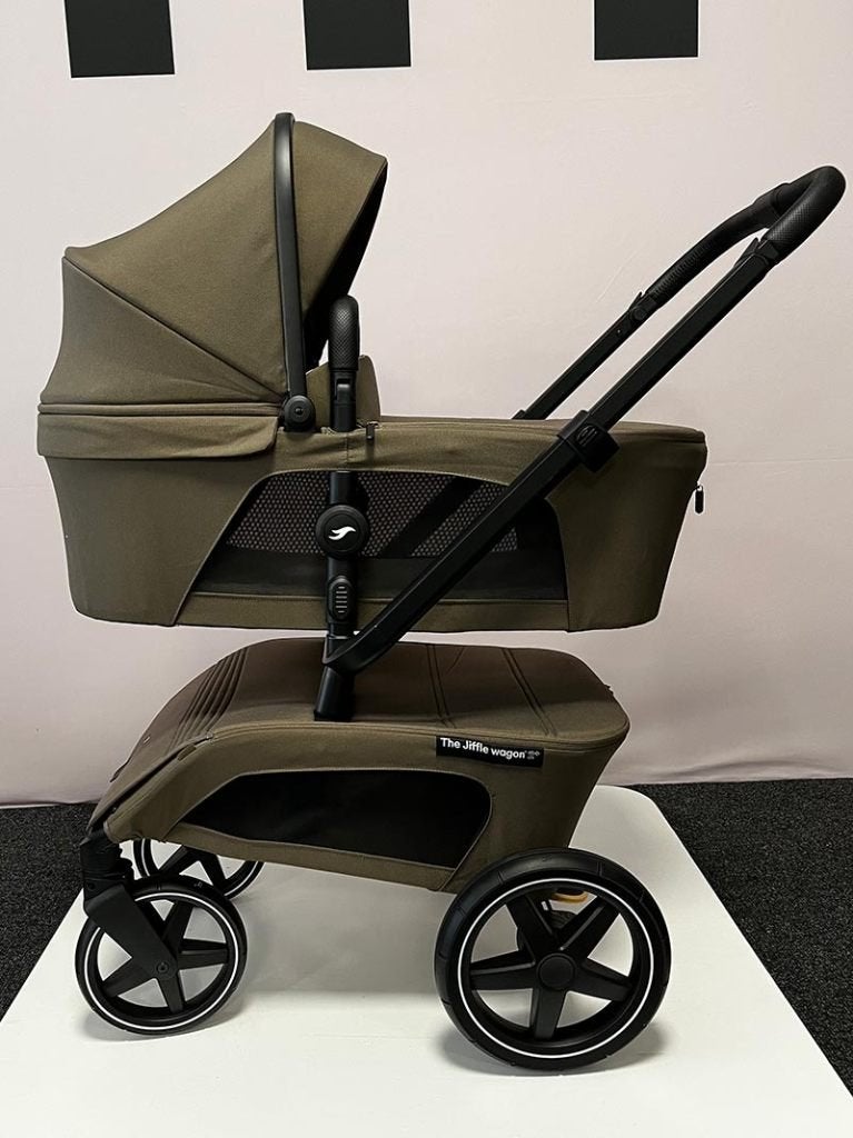 The Jiffle wagon 2+ Oak, Zo goed als nieuw, Combiwagen, Met reiswieg, Ophalen