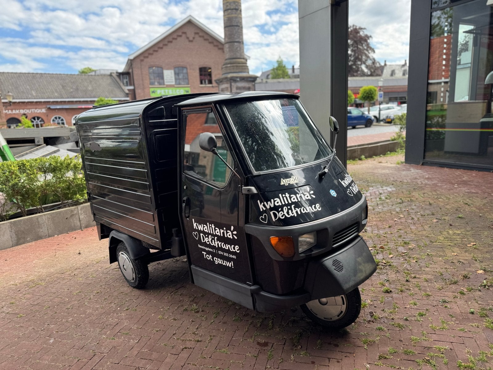 Piaggio Ape 50 - Ideaal voor promotie of bezorging, Ophalen, Gebruikt, Maximaal 45 km/u