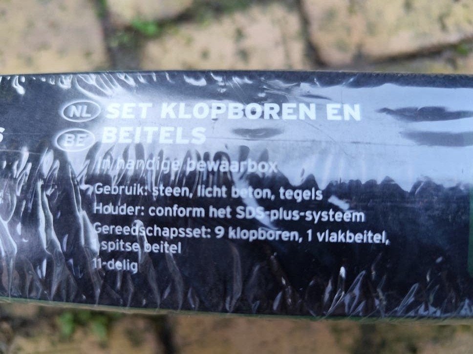 Parkside Klopboren en Beitels Set - 11-delig SDS-plus, Ophalen of Verzenden, Nieuw, Overige typen, Klopboormechanisme