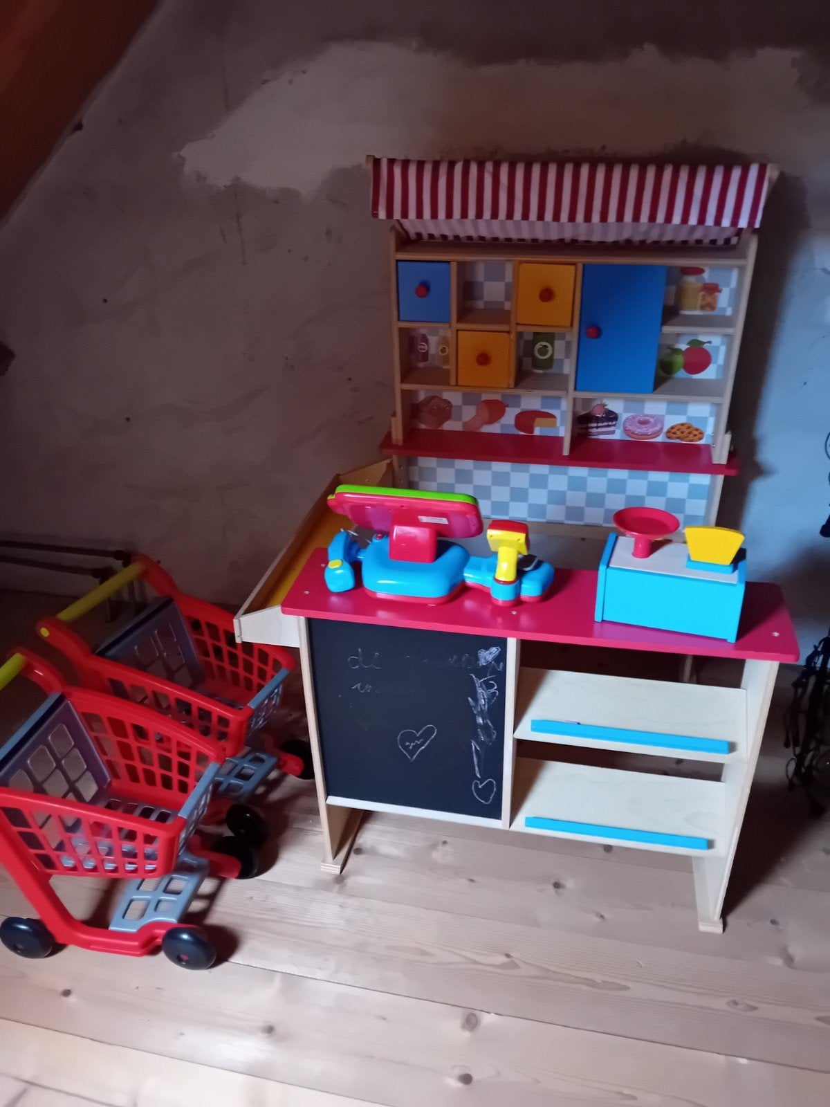 Houten Speelgoedwinkeltje met Accessoires, Ophalen, Gebruikt, Jongen of Meisje