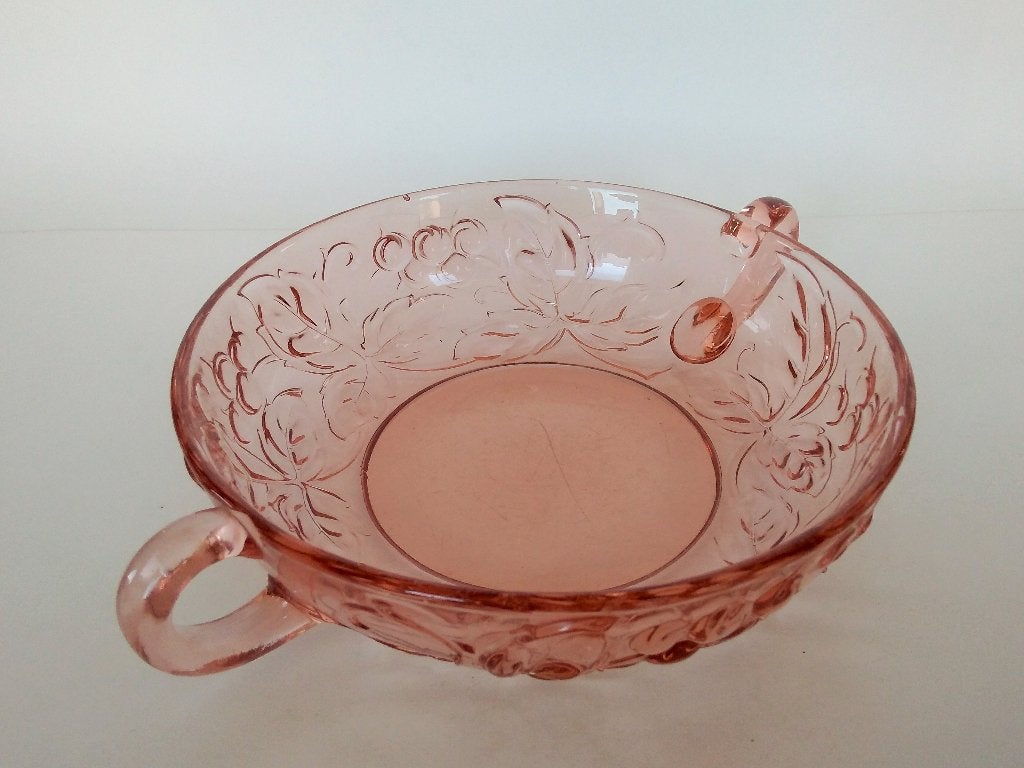 Schaal Fruitschaal Persglas Vintage, Antiek en Kunst, Antiek | Glas en Kristal, Ophalen of Verzenden