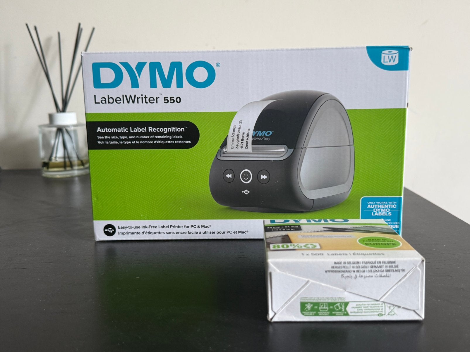 Nieuw - Dymo LabelWriter 550 labelprinter met labels, Computers en Software, Labelprinters, Ophalen of Verzenden, Nieuw, Qwerty