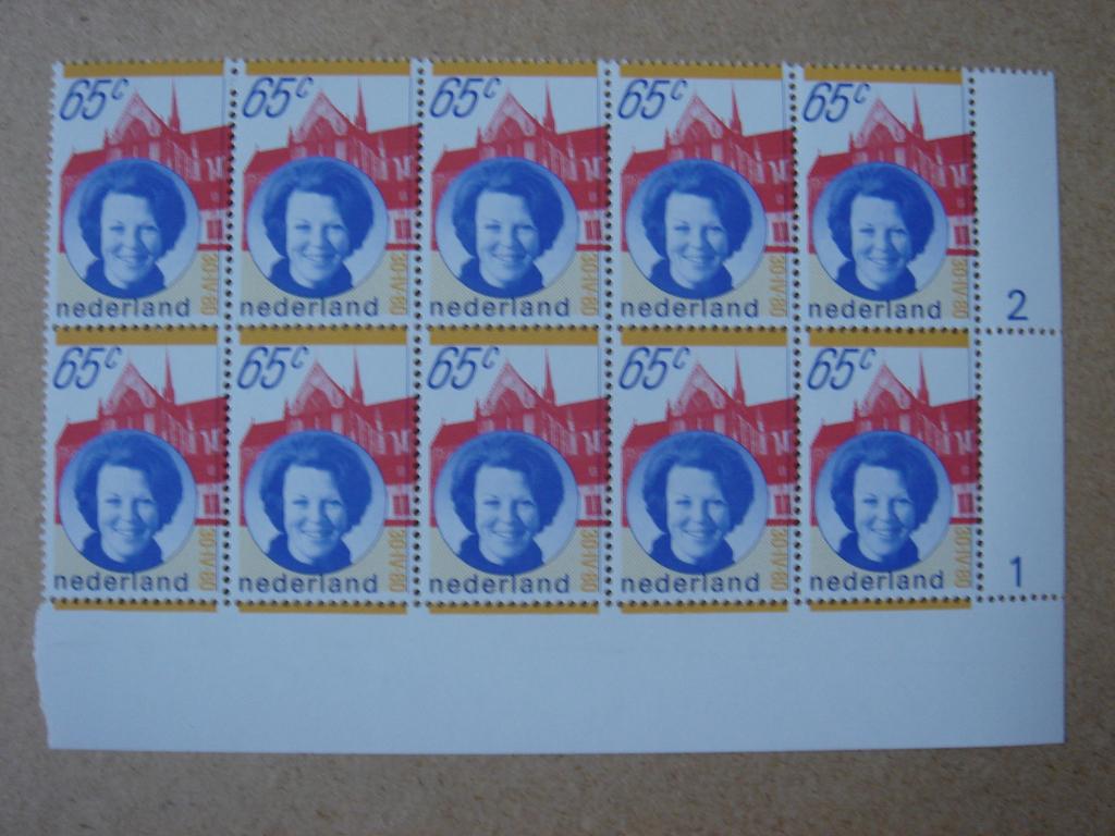 1981 NVPH 1215 KONINGIN BEATRIX 10x, Ophalen of Verzenden, Na 1940, Postfris