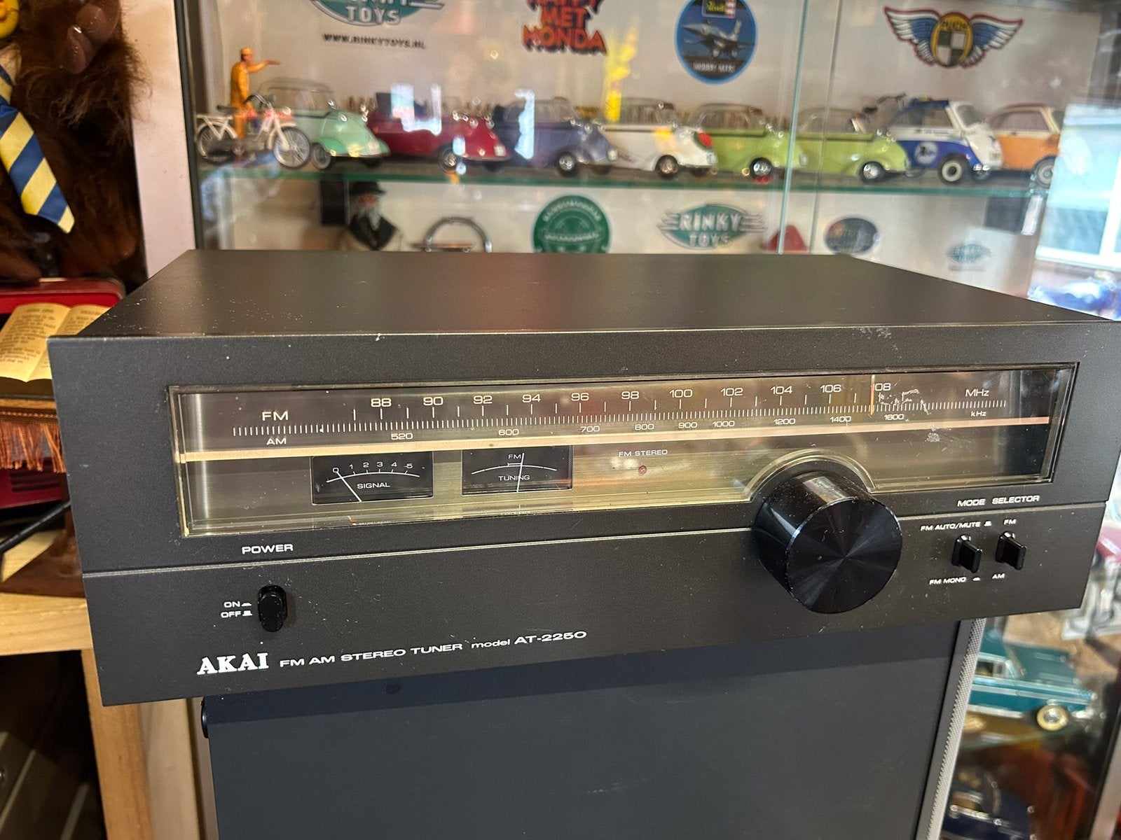 Akai AT-2250 stereo tuner AM/FM, Ophalen, Gebruikt, Analoog